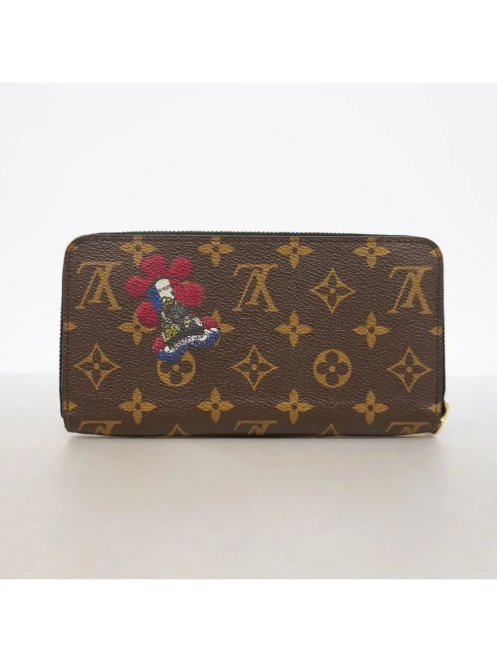 Louis Vuitton Wallet Monogram Zippy Brown Multicolor